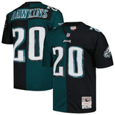 Mitchell & Ness Brian Dawkins Philadelphia Eagles 2004 Split Legacy Replica Jersey Midnight Green/Black