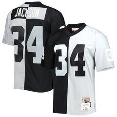 Mitchell & Ness Bo Jackson Las Vegas Raiders 1988 Split Legacy Replica Jersey Black/Silver