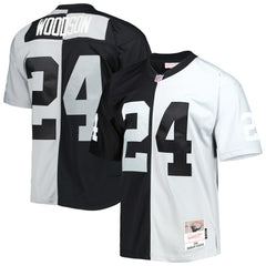 Mitchell & Ness Charles Woodson Las Vegas Raiders 1998 Split Legacy Replica Jersey Black/Silver