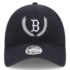 Boston Red Sox New Era Women's Leaves 9TWENTY Adjustable Hat - Navy - New Era Discount