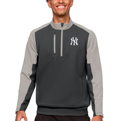 New York Yankees Antigua Team Quarter-Zip Pullover Top - Charcoal - MLB Sale