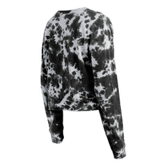 Chicago White Sox New Era Women's Tie-Dye Cropped Long Sleeve T-Shirt - Black - New Era Discount