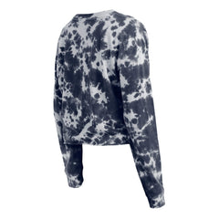 Washington Nationals New Era Women's Tie-Dye Cropped Long Sleeve T-Shirt - Navy - New Era Online