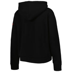 Chicago Bulls Sportiqe Women's Leona Ava Fleece Tri-Blend Pullover Hoodie Black