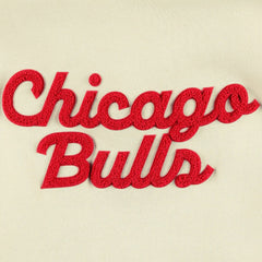 Chicago Bulls Sportiqe Women's Leona Ava Fleece Tri-Blend Pullover Hoodie Cream
