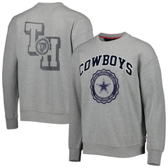Dallas Cowboys Tommy Hilfiger Ronald Crew Sweatshirt Heather Gray