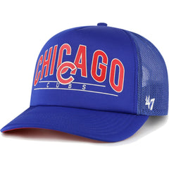 Chicago Cubs '47 Backhaul Foam Trucker Snapback Hat - Royal - 47 brand on Sale