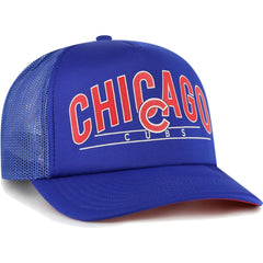 Chicago Cubs '47 Backhaul Foam Trucker Snapback Hat - Royal - 47 brand on Sale