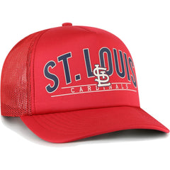 St. Louis Cardinals '47 Backhaul Foam Trucker Snapback Hat - Red - 47 brand Lifestyle