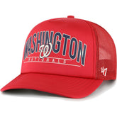 Washington Nationals '47 Backhaul Foam Trucker Snapback Hat - Red - 47 brand on Sale