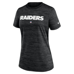 Nike Las Vegas Raiders Women's Sideline Velocity Performance T-Shirt Black
