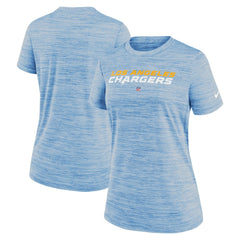 Nike Los Angeles Chargers Women's Sideline Velocity Performance T-Shirt Powder Blue