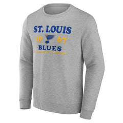 St. Louis Blues Fanatics Fierce Competitor Pullover Sweatshirt - Heather Charcoal - NHL 5017805