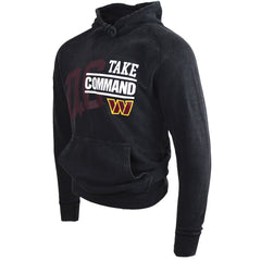 Take Command Washington Commanders DC PROPER Unisex Mineral Wash Vintage Pullover Hoodie Black