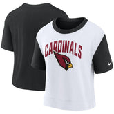 Nike Arizona Cardinals Women's High Hip Fashion T-Shirt Black/White