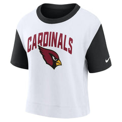 Nike Arizona Cardinals Women's High Hip Fashion T-Shirt Black/White