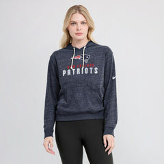 Nike New England Patriots Women's Plus Size Gym Vintage Pullover Hoodie Navy