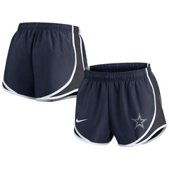 Nike Dallas Cowboys Women's Plus Size Tempo Shorts Navy