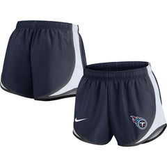 Nike Tennessee Titans Women's Performance Tempo Shorts Navy