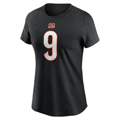 Nike Joe Burrow Cincinnati Bengals Women's Player Name & Number T-Shirt Black