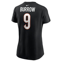 Nike Joe Burrow Cincinnati Bengals Women's Player Name & Number T-Shirt Black