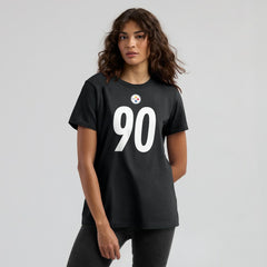 Nike T.J. Watt Pittsburgh Steelers Women's Player Name & Number T-Shirt Black