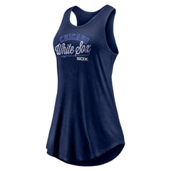 Chicago White Sox Fanatics Women's Simplicity Swing Racerback Scoop Neck Tank Top - Navy - Fanatics Sale
