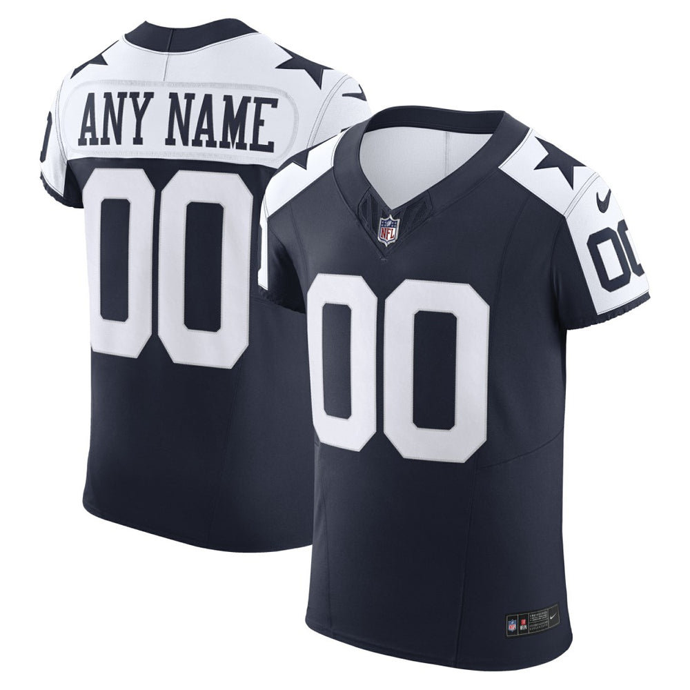 Nike Dallas Cowboys Vapor F.U.S.E. Elite Custom Jersey Navy