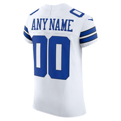 Nike Dallas Cowboys Vapor F.U.S.E. Elite Custom Jersey White