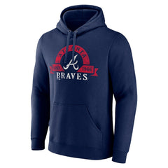 Atlanta Braves Fanatics Big & Tall Utility Pullover Hoodie - Navy - Fanatics Sale