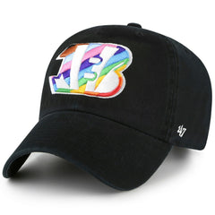 47 brand Cincinnati Bengals '47 Team Pride Clean Up Adjustable Hat Black