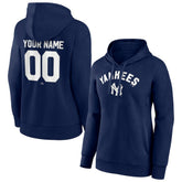New York Yankees Women's Personalized Cooperstown Collection Winning Streak Pullover Hoodie - Navy - MLB Sale