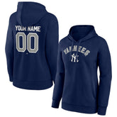 New York Yankees Women's Personalized Team Winning Streak Pullover Hoodie - Navy - MLB Sale