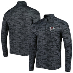 Atlanta Falcons Antigua Brigade Quarter-Zip Sweatshirt Black