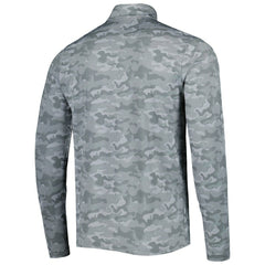 Chicago Bears Antigua Brigade Throwback Quarter-Zip Top Gray