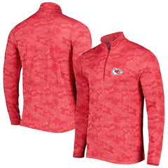 Kansas City Chiefs Antigua Brigade Quarter-Zip Sweatshirt Red