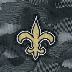 New Orleans Saints Antigua Brigade Quarter-Zip Sweatshirt Black