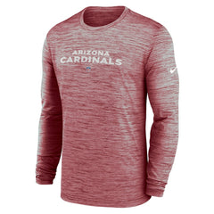 Nike Arizona Cardinals Sideline Team Velocity Performance Long Sleeve T-Shirt Cardinal