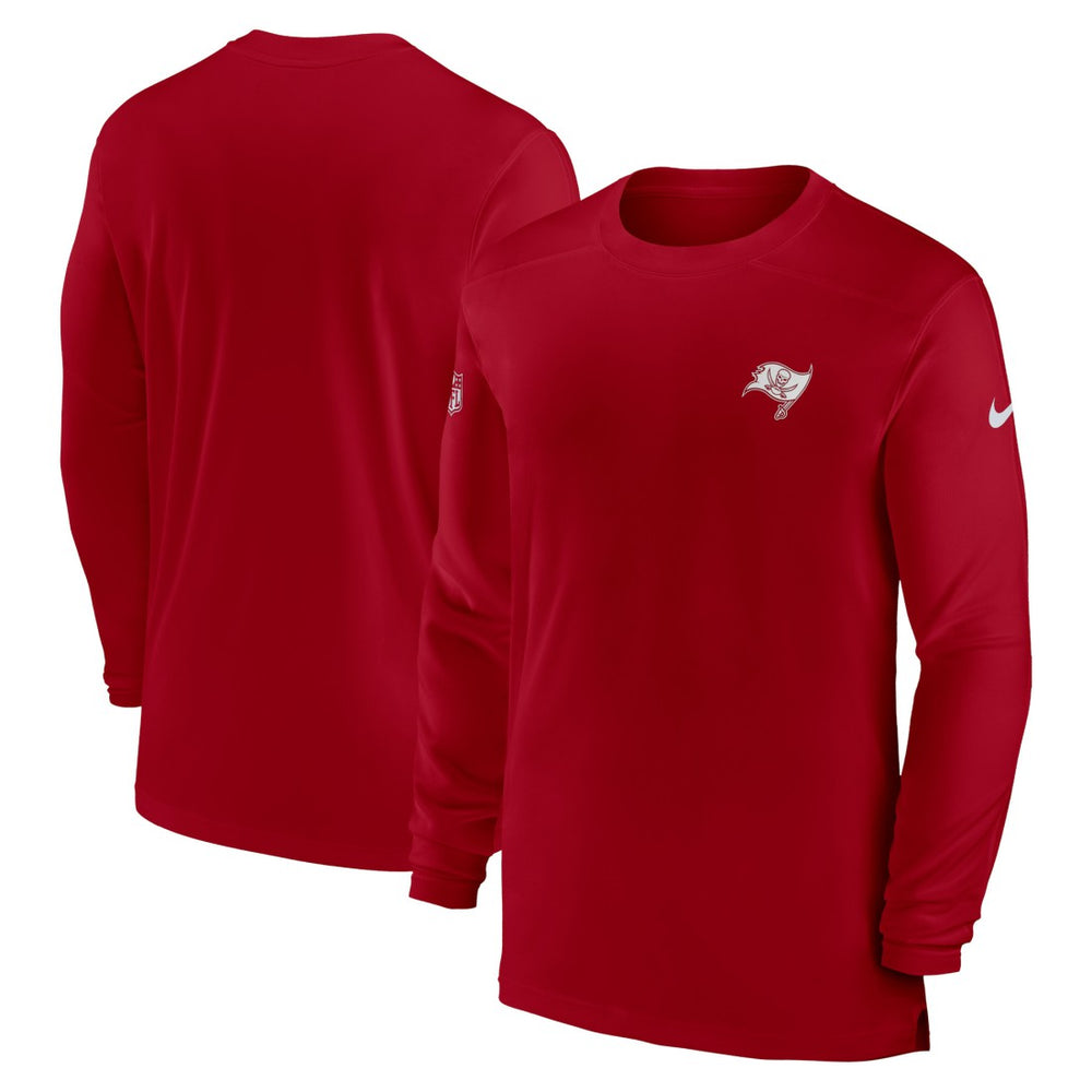 Nike Tampa Bay Buccaneers Sideline Coach Performance Long Sleeve T-Shirt Red