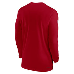 Nike Tampa Bay Buccaneers Sideline Coach Performance Long Sleeve T-Shirt Red