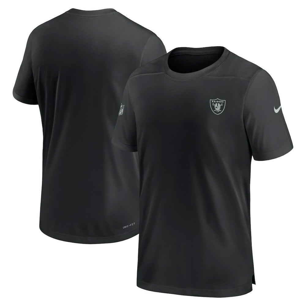Nike Las Vegas Raiders Sideline Coach Performance T-Shirt Black
