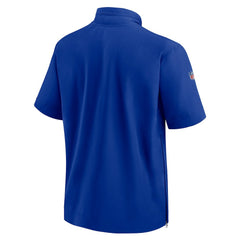 Nike Buffalo Bills Sideline Coach Short Sleeve Hoodie Quarter-Zip Jacket - Royal