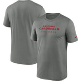 Nike Arizona Cardinals Sideline Legend Performance T-Shirt Heather Gray