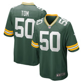 Nike Zach Tom Green Bay Packers Game Player Jersey Green