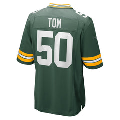 Nike Zach Tom Green Bay Packers Game Player Jersey Green