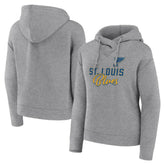 St. Louis Blues Fanatics Women's Script Favorite Pullover Hoodie - Heather Gray - NHL 5025711