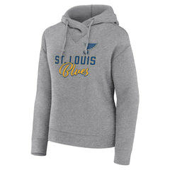 St. Louis Blues Fanatics Women's Script Favorite Pullover Hoodie - Heather Gray - NHL 5025711