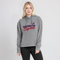 Washington Capitals Fanatics Women's Script Favorite Pullover Hoodie - Heather Gray - NHL 5025719