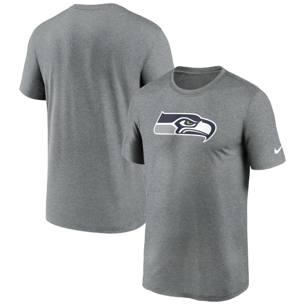 Nike Seattle Seahawks Primetime Legend Logo Performance T-Shirt Heather Charcoal