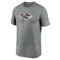 Nike Baltimore Ravens Primetime Legend Logo Performance T-Shirt Heather Charcoal